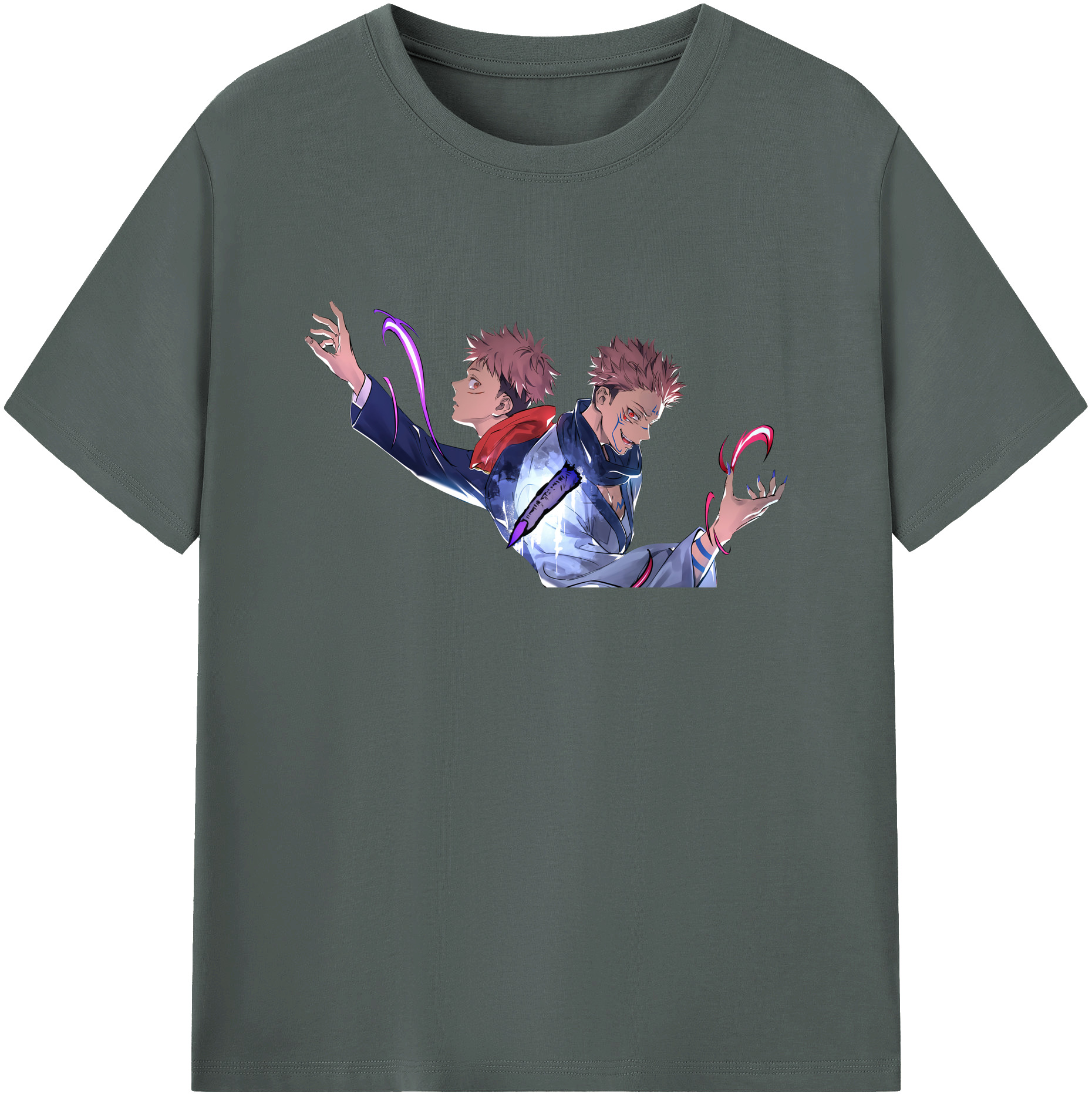 （画像用） 呪術廻戦 Jujutsu Kaisen 綿100％ メンズ半袖Tシャツ｜肌触りやわらか＆通気性